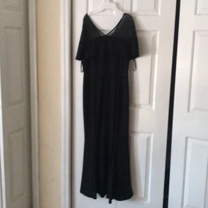 Mermaid gown with mesh top